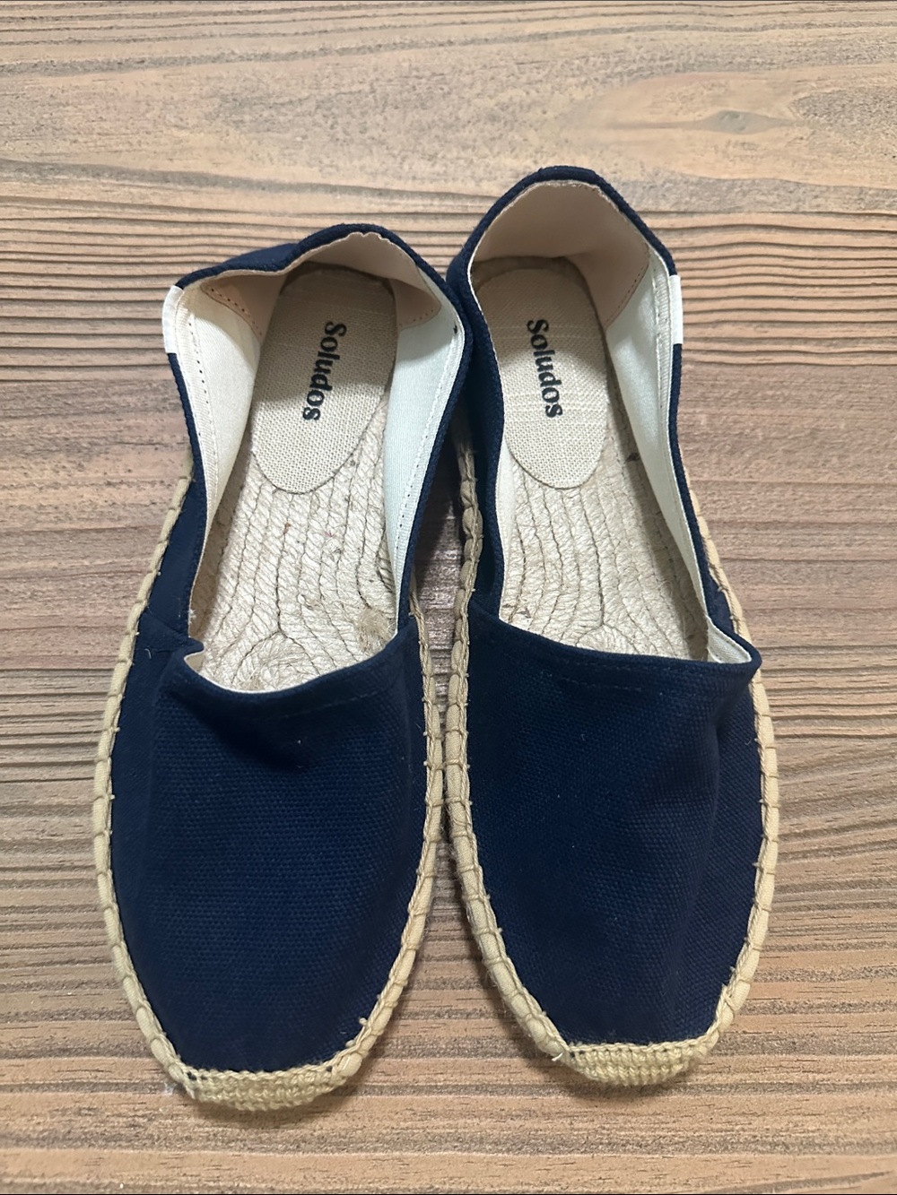 Soludos Navy Canvas Espadrille Flats